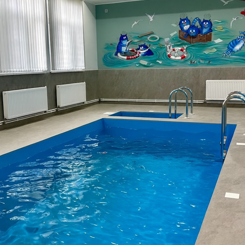 Теплый бассейн и бодрящая купель