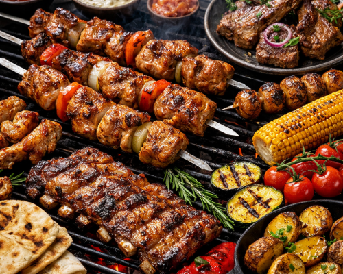 Сезон шашлыков открыт: блюда гриль в банном лофте «Синий кот»